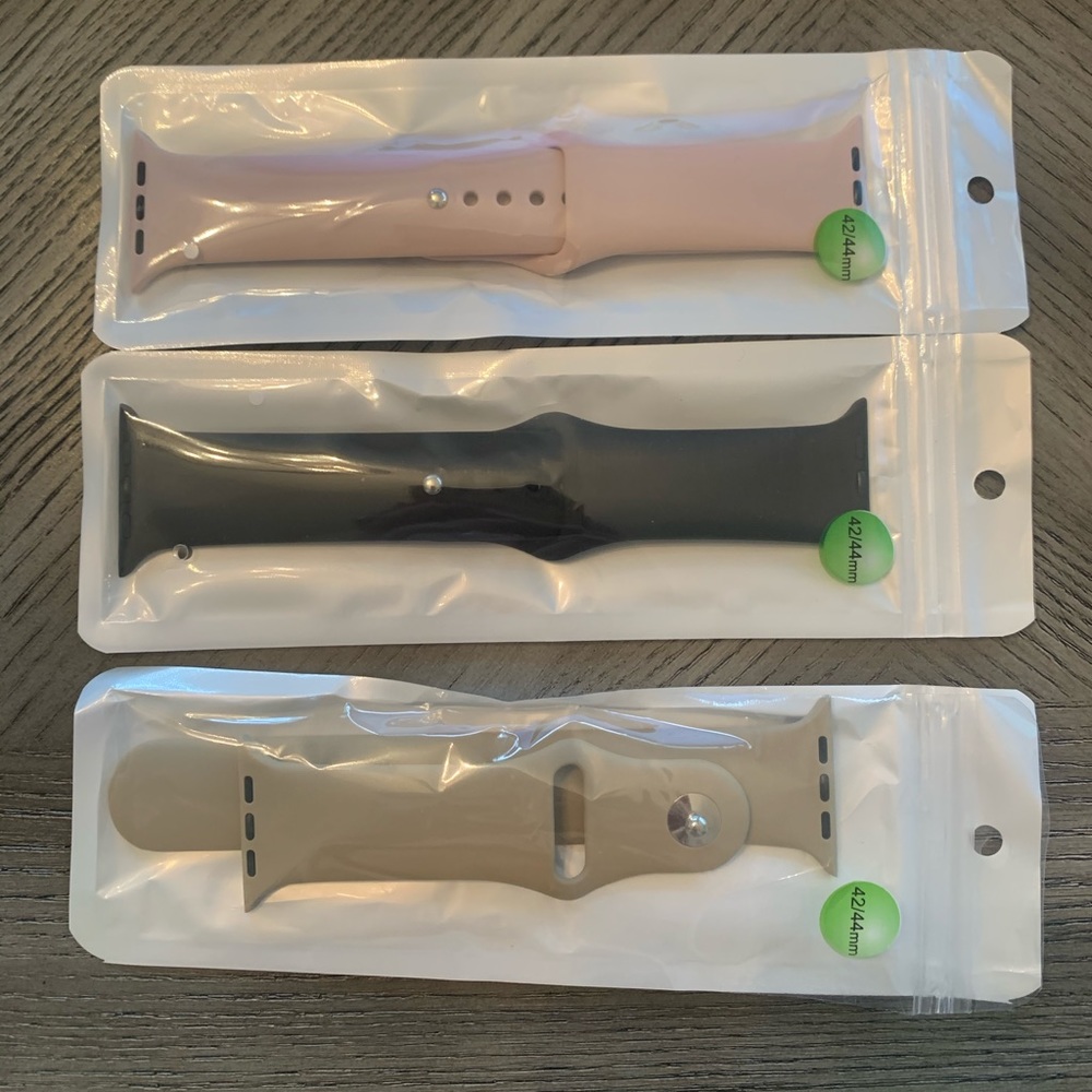 Pack of three smart watch bands